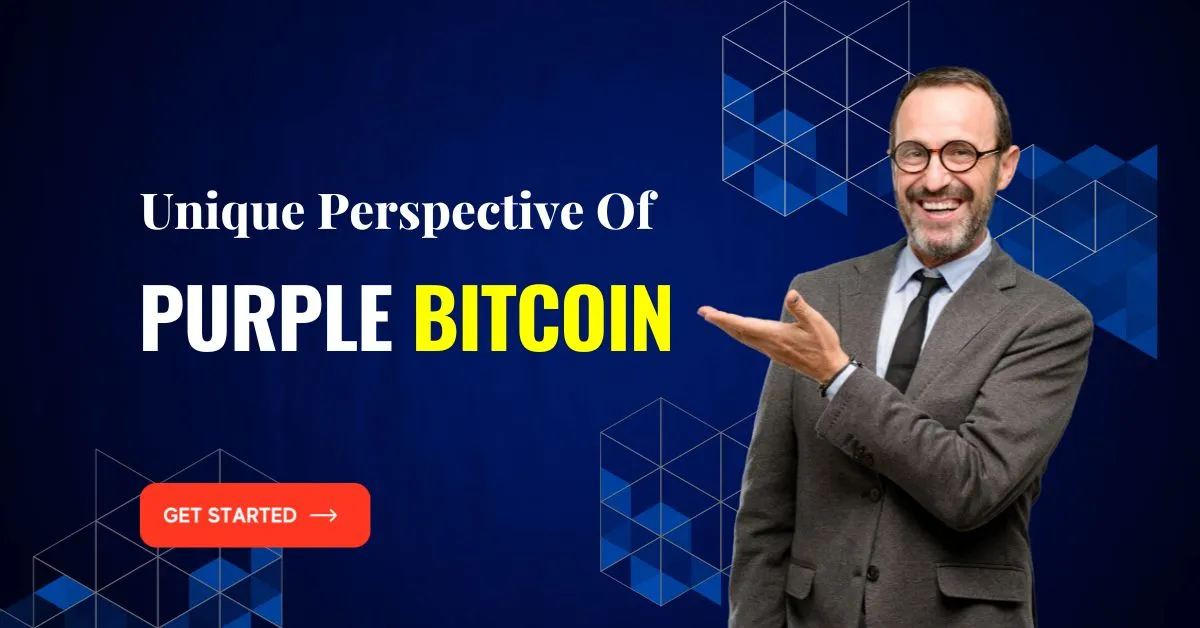 Unique Perspective Of Purple Bitcoin