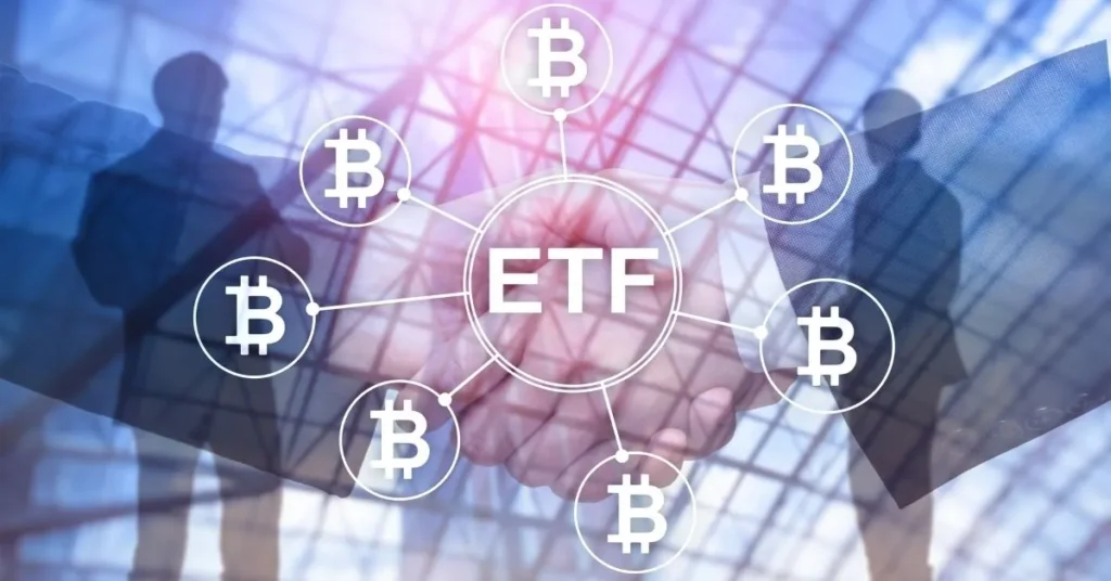 Bitcoin ETF Approval Date: ETF image with 2 man