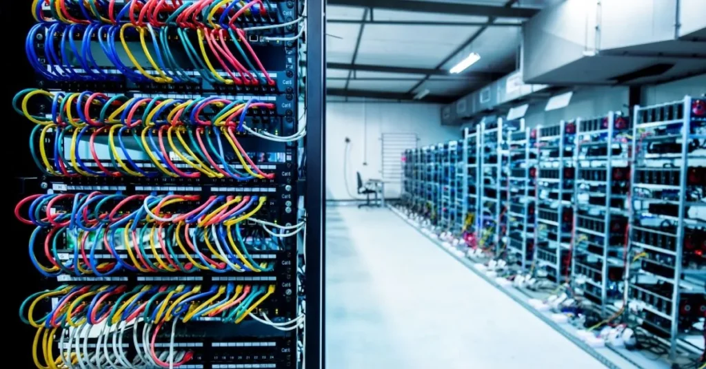 Penny  Cryptocurrency:  image of data center